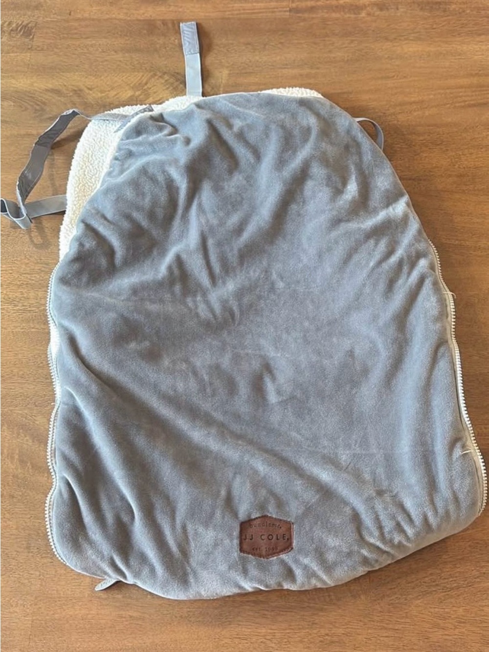 JJ Cole Gray & Cream Infant Bunting Bag
